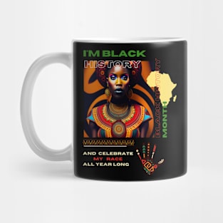 Black history month cute graphic design artwork Mug